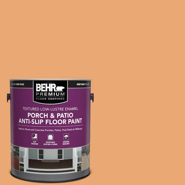 BEHR PREMIUM 1 gal. #M230-5 Sweet Curry Textured Low-Lustre Enamel Interior/Exterior Porch and Patio Anti-Slip Floor Paint