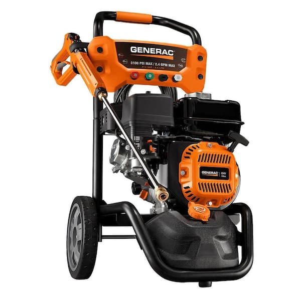 Generac 3100 PSI 2.4 GPM Gas Pressure Washer with Variable PSI Gun - California Compliant