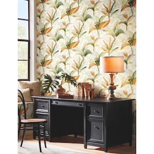 Summerhouse Sienna Multi-Colored Matte Pre-pasted Paper Wallpaper 60.75 sq. ft