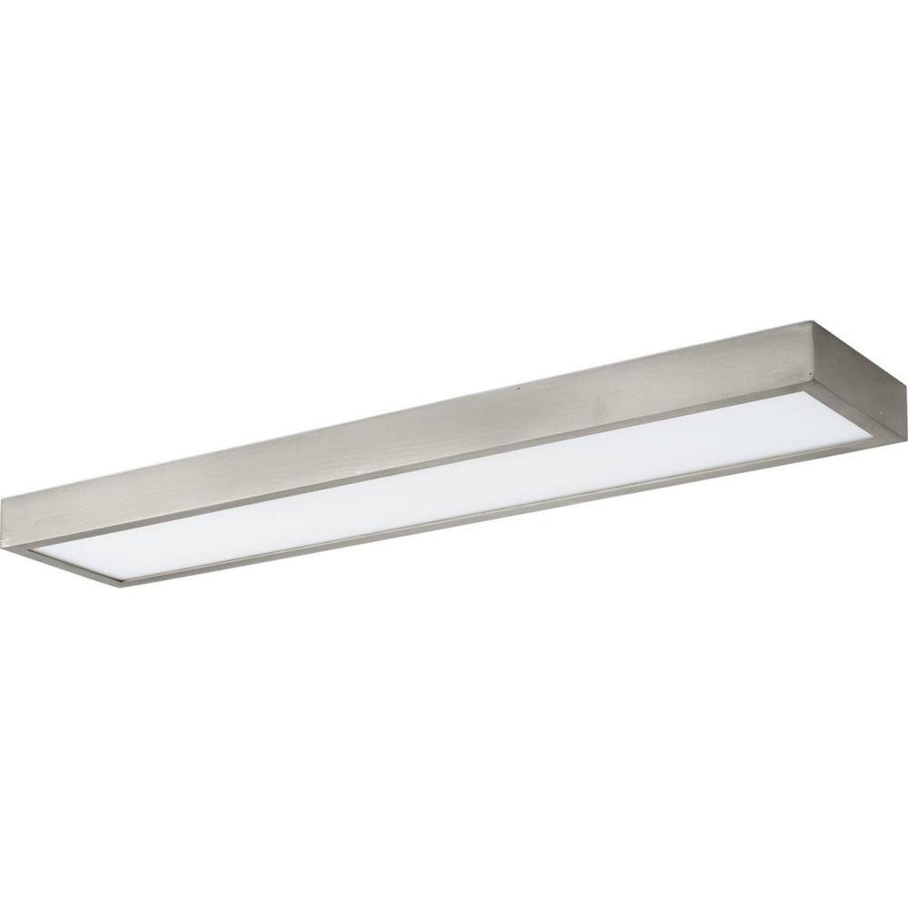 Everlume 24-Inch Brushed Nickel LED Bath Vanity Light with Frosted Glass