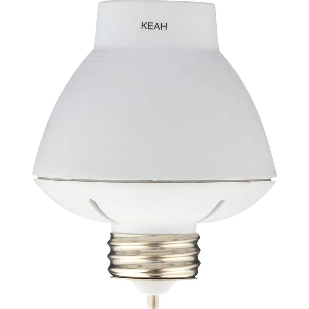 White Plastic Motion-Sensing Light Control Screw-In