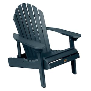 Hamilton Federal Blue Folding and Reclining Plastic Adirondack Chair
