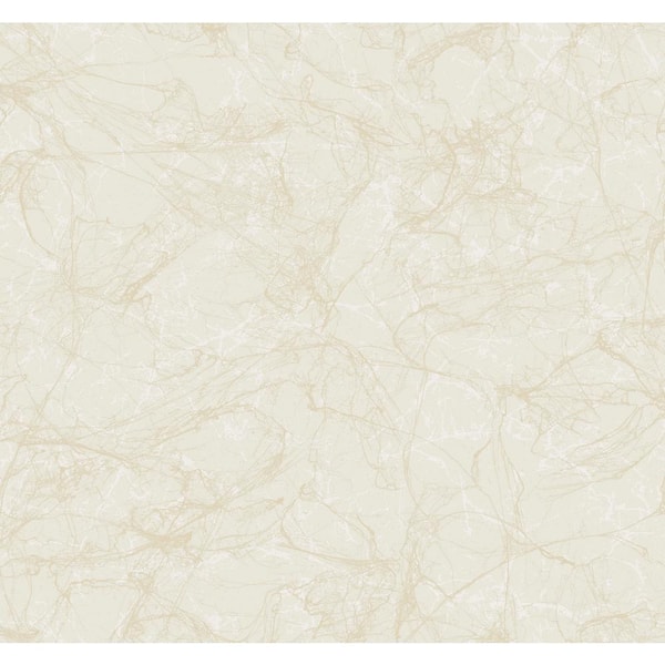 Seabrook Designs Paint Splatter Metallic Gold and Ivory Paper Strippable Roll (Covers 60.75 sq. ft.)