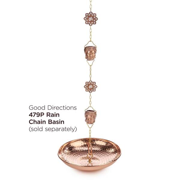 Have a question about Good Directions 100% Pure Copper Chain Link Rain Chain,  8-1/2 ft. Long, Large Links, Replaces Gutter Downspout? - Pg 2 - The Home  Depot