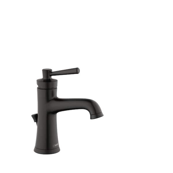 Hansgrohe Joleena Single Handle Single Hole Bathroom Faucet in Matte Black