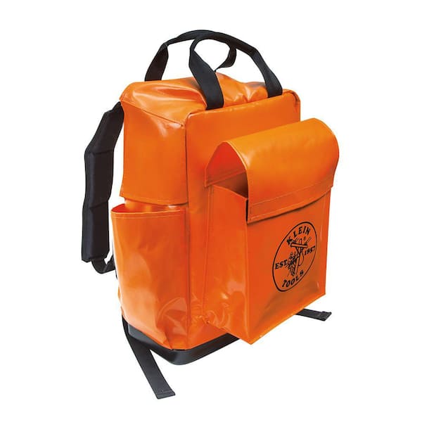 Klein Tools Tradesman Pro Tool Bag Backpack, 39 Pockets, Black, 14-Inch  55421BP-14 - The Home Depot