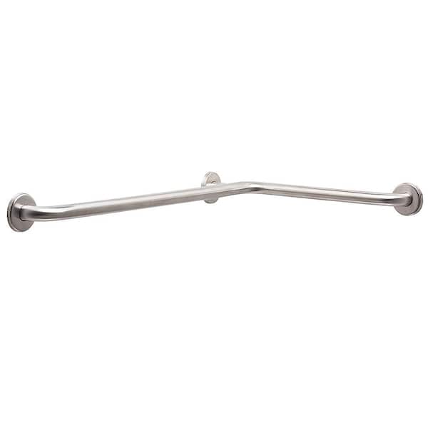 CSI Bathware 24 in. x 48 in. Concealed Screw Grab Bar in Satin Stainless