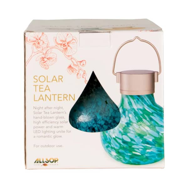 Allsop Outdoor 6 5 In Solar Tea Mint, Allsop Home And Garden Solar Tea Lantern