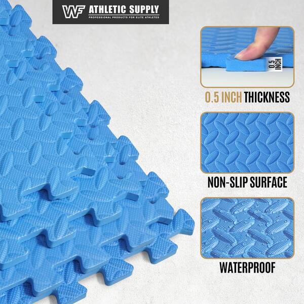 SAKAE Blue 24 in. W x 24 in. L x 0.5 in. T EVA Foam Diamond