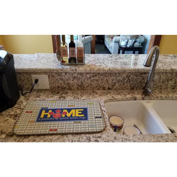 Caroline's Treasures 14 in. x 21 in. MultiColor Home is Protected by