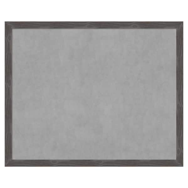 Amanti Art Woodridge Rustic Grey 43 in. x 35 in. Framed Magnetic Board