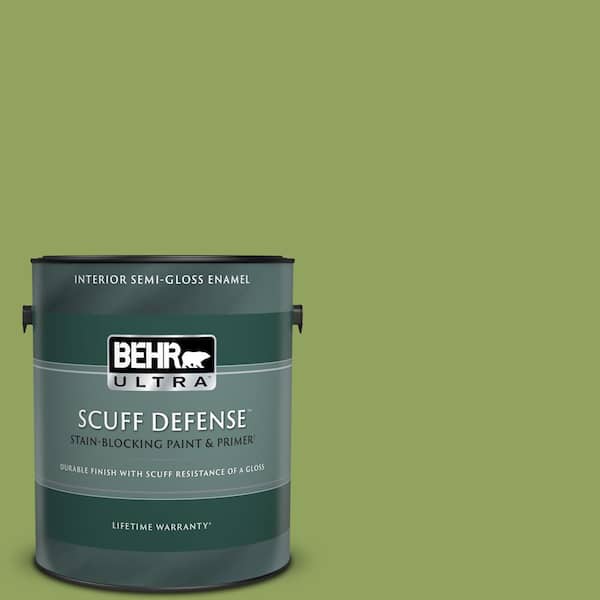 BEHR ULTRA 1 gal. Home Decorators Collection #HDC-MD-15 Zesty Apple Extra Durable Semi-Gloss Enamel Interior Paint & Primer