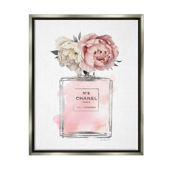 Stupell Industries Pink Roses Perfume Bottle Glam Fashion Bookstack Glam  Painting Black framed Art Print Wall Art, 24 x 30, Design by Amanda  Greenwood 