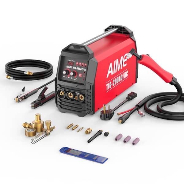 200A AC/DC Pulse TIG Welder, 110/220V Dual Voltage 6-in-1 Multi-Process Welding Machine