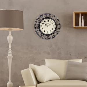 12 in. Wrought Iron Design Wall Clock