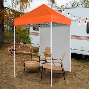COOS BAY 5 ft. x 5 ft. White Pop Up Canopy Tent with Carry