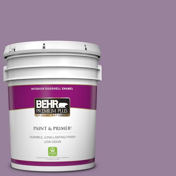 BEHR PREMIUM PLUS 5 gal. #670D-6 Mixed Berries Eggshell Enamel Low Odor Interior Paint & Primer