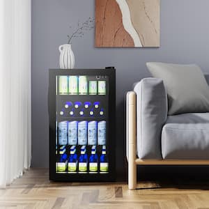17.5 in. 120-Bottle Beverage and Wine Cooler Refrigerator Beer Wine Soda Drink Cooler Mini Fridge