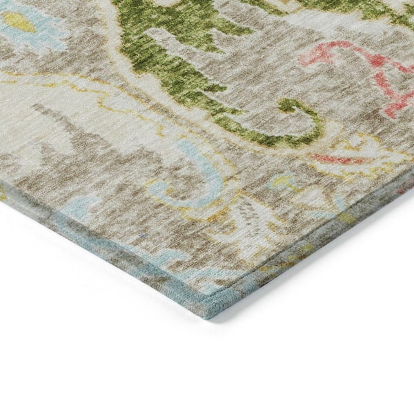 Chantille Machine Washable Indoor/Outdoor Abstract ACN1932 Beige 8 ft. x 10 ft. Area Rug