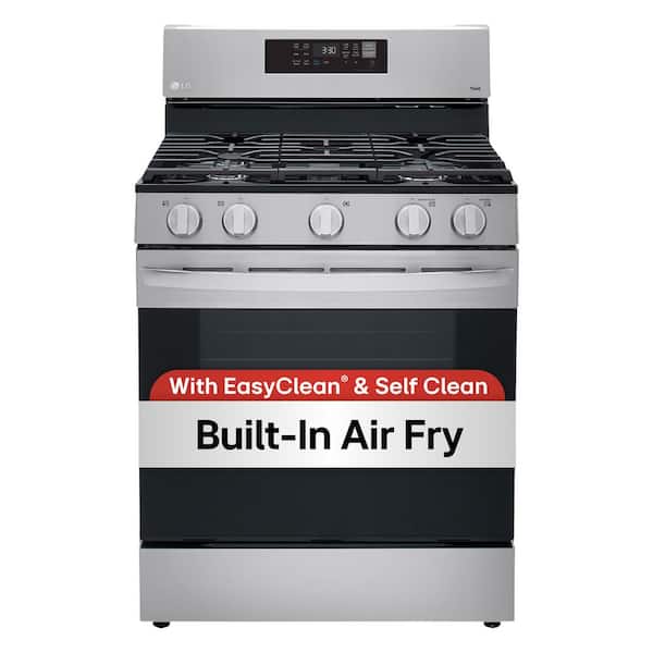 5.8 cu. ft. Smart Wi-Fi Enabled Fan Convection Gas Single Oven Range with AirFry and EasyClean in Stainless Steel