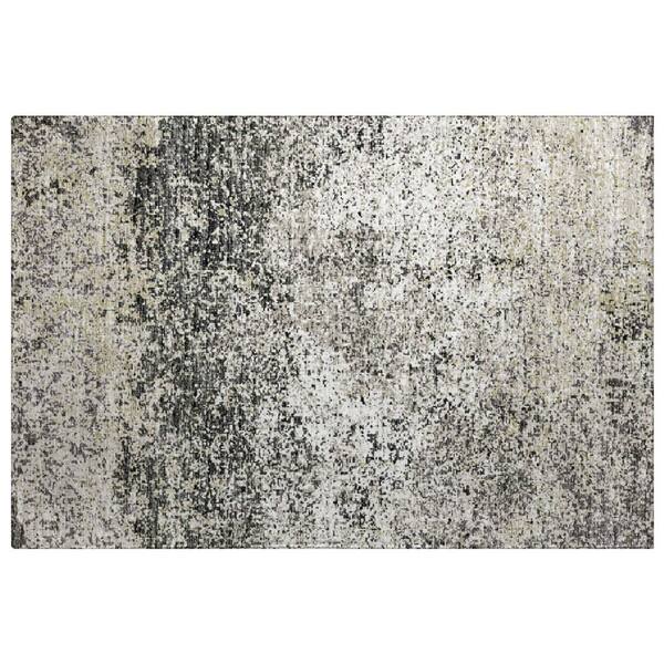 Dream Shag Premium Machine Washable Abstract ADS36 Gray 2 ft. x 3 ft. Accent Rug