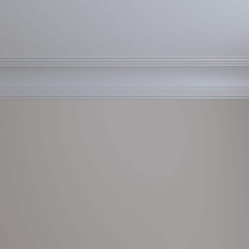 White Polyurethane Diane Crown Moulding 94.5" Length