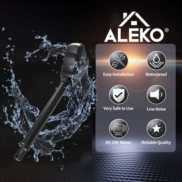 ALEKO 18 ft. Length 880 lbs. Opacity Single Swing Gate Operator