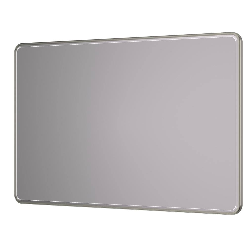 55 in. x 36 in. Rectangle Brushed Nickele Beveled Edge Bathroom Vanity Mirror, Anti-Rust Metal Frame Wall Mirror price history on PriceWatchPro