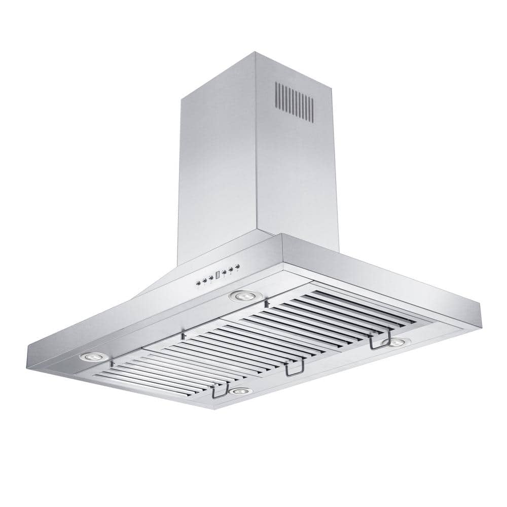 30" Stainless Steel Island Range Hood with Remote Blower