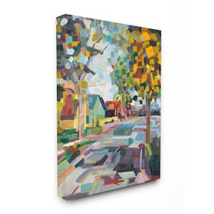 16 in. x 20 in. "Geometric New England Fall Scene" by Third and Wall Printed Canvas Wall Art