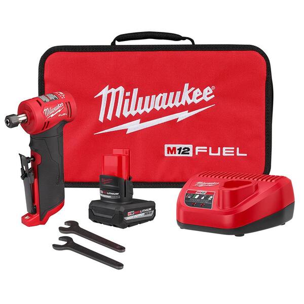 Milwaukee M12 FUEL 12V Lithium-Ion 1/4 in. Cordless Right Angle 