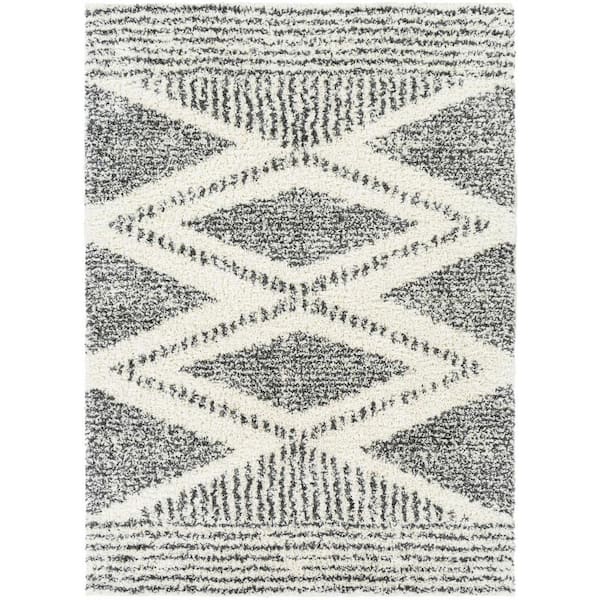 HAUTELOOM Trunding Charcoal/ Cream 7 ft. x 9 ft. Area Rug