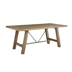 Sonoma Reclaimed Grey Wood 4 Legs Dining Table Seats 6