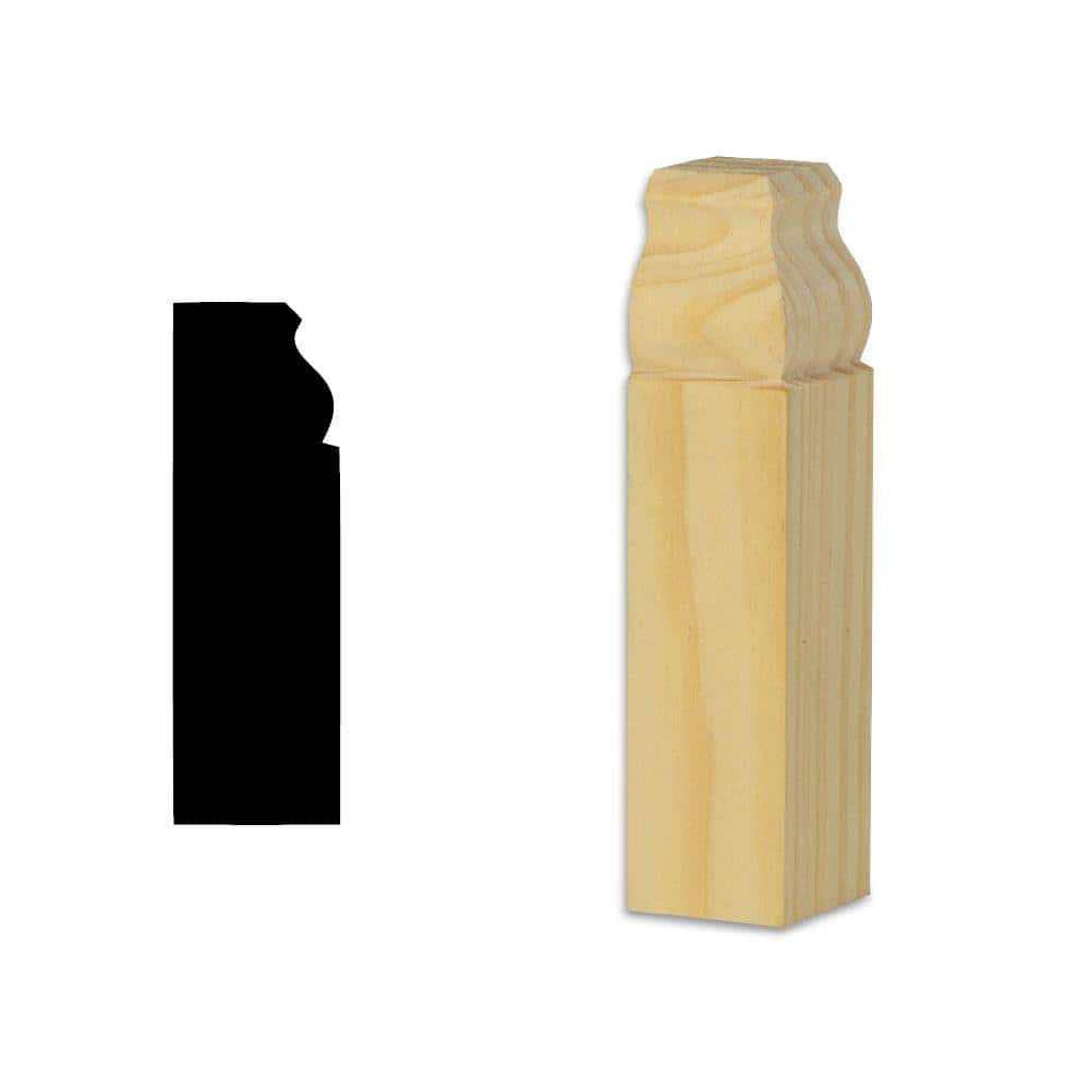 DecraMold DM ICBB458 11/8 in. x 11/8 in. x 41/2 in. Solid Pine