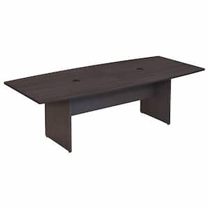 95.2 in. Boat Top Storm Gray Conference Table Desk
