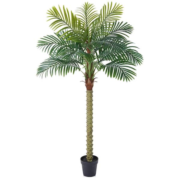 DR.Planzen 6 ft. Artificial Palm Tree Tall Tropical Tree Indoor Outdoor ...
