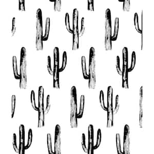 Black and White Cactus Tapestry Wall Decor Product Type