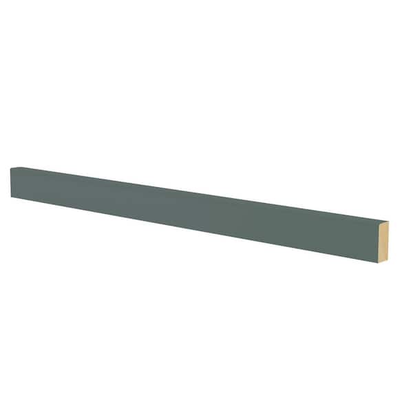 Home Decorators Collection Washington Franklin Hargrove 1.63 in. W x 0.75 in. D x 96 in. H in Verdant Green Shaker Light Rail Molding