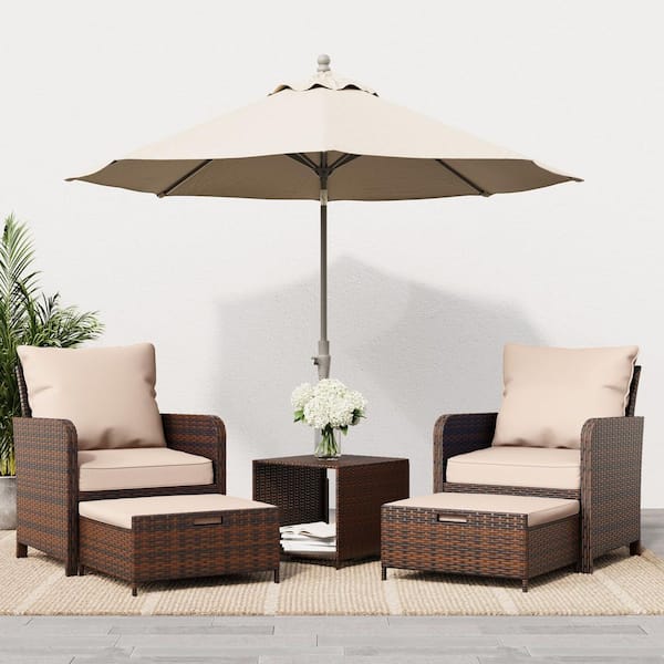2 person patio set with umbrella Withniture Outdoor Bistro Table and Chairs of Cast Aluminum Bistro Set Hole, All Weather Bistro Table Set for Garden, Suitable for All People, Bronze : Patio This MF Studio six person outdoor dining set comes with 6 Textilene swivel outdoor chairs 3-Piece HDPE Outdoor Dining Set