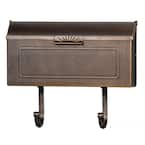 Antique Bronze Classic Cast Aluminum Wall Mount Mailbox