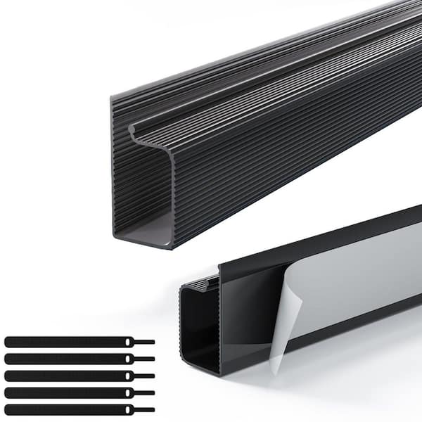 15.7 in. 2-Conductor PVC Cable Cord with Flame-Retardant Feature for Home and Office Wire Management