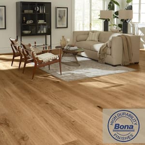 Take Home Sample - Hickory Meadow - Smooth - 3mm Sawn Face - Engineered Hardwood Flooring - 5 in. x 7 in.