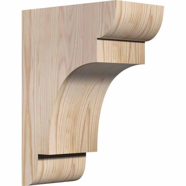 Ekena Millwork 5-1/2 in. x 10 in. x 14 in. Douglas Fir New Brighton Smooth Corbel