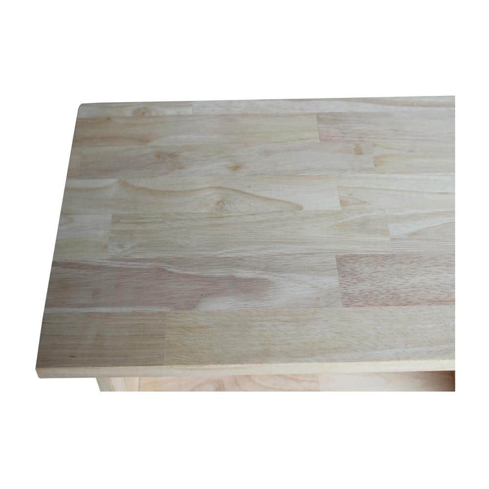 Wall Shelf with Storage in Unfinished Wood - thumbnail 4