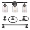 Camden 5-Piece All-In-One Bronze Bathroom Vanity Light Set