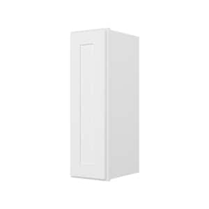 Easy-DIY 09 in. W x 12 in. D x 30 in. H Plywood Ready to Assemble Wall Kitchen Cabinet in Royal White