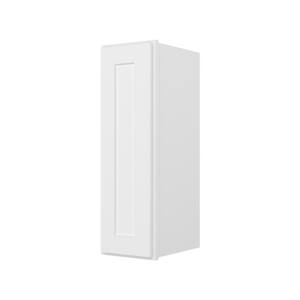 Easy DIY  09-in W x 12-in D x 30-in H in Royal White Plywood Ready to Assemble Wall Kitchen Cabinet