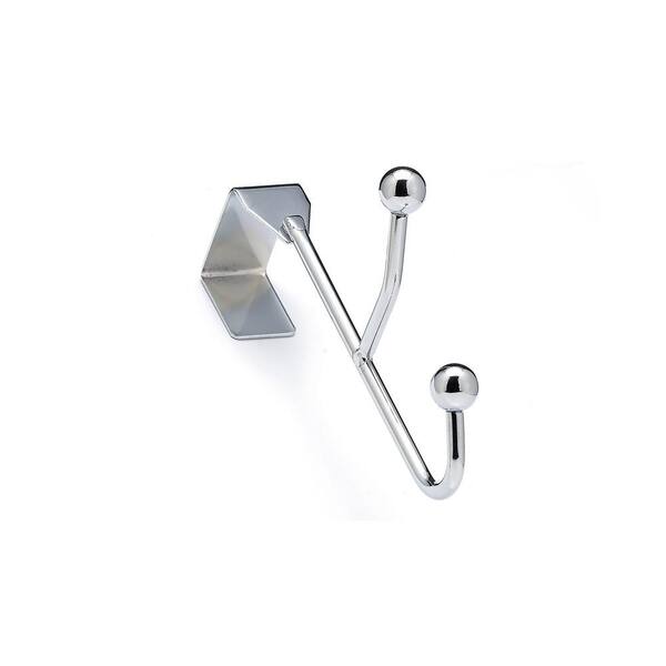 Richelieu Hardware Nystrom 1 in. Chrome Double 5.5 lb. Over the door Hook