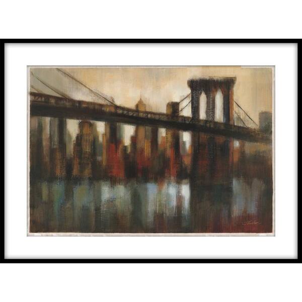 PTM Images 9.75 in. x 11.75 in. ''NY Bridge'' Framed Wall Art