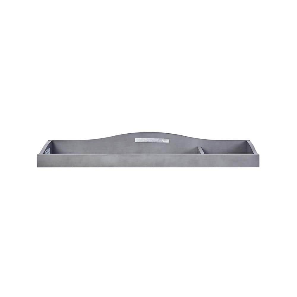 Storm Grey Wood Fully Assembled Changing Tray -  Dream On Me, 851-SGY